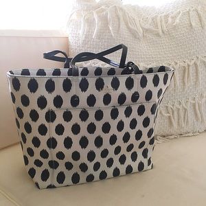 Kate Spade Black Spotted Tote Purse